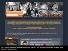Tablet Screenshot of elitefamosos.com